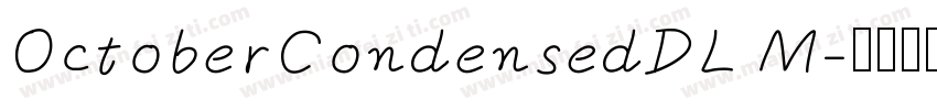 OctoberCondensedDL M字体转换